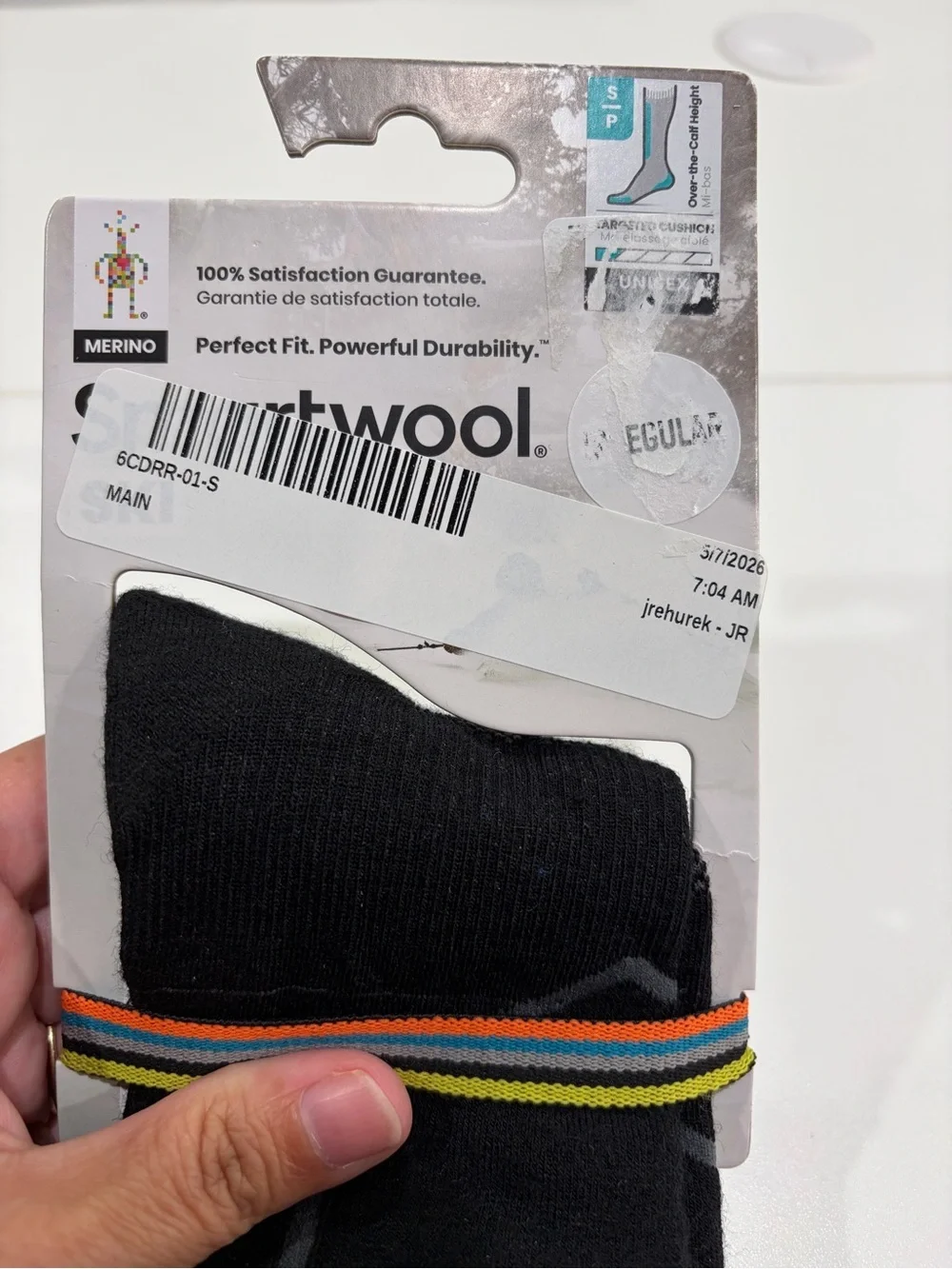 SmartWool Men's Small Targeted Cushion Ski Socks Merino Wool OTC Black NWT